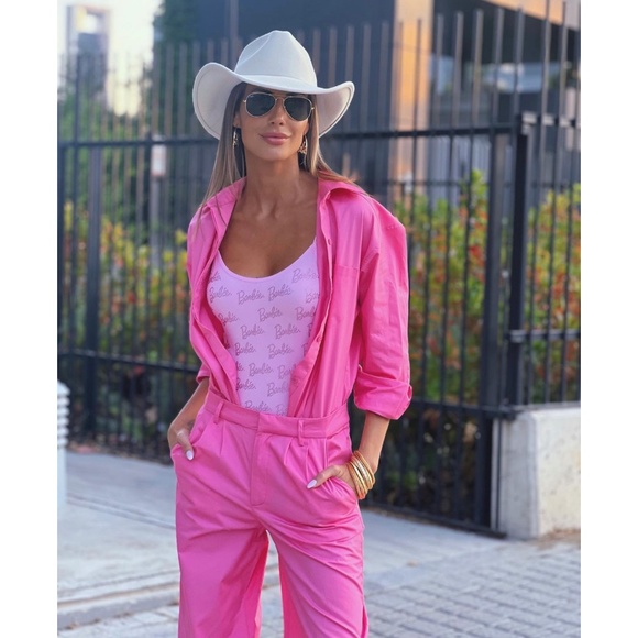 ZARA BARBIE™ THE MOVIE ©WARNER BROS. SHIRT JUMPSUIT - Picture 2 of 5